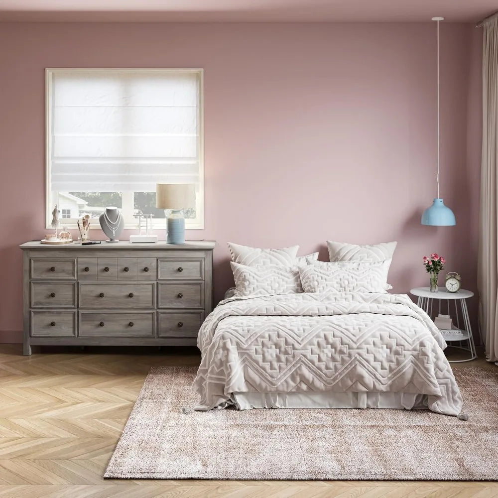 VIVIENNE Minimalist Modern 9-Drawer Wooden Dresser - 58" Wide
