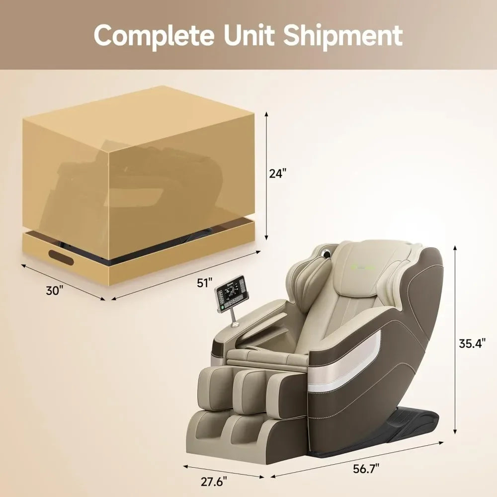 NAOMI Minimalist Modern Full Body Massage Chair– 27.6" W