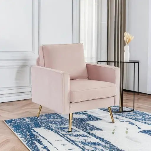 MAX Modern Velvet Accent Chair - Upholstered Armchair - 32.68" W