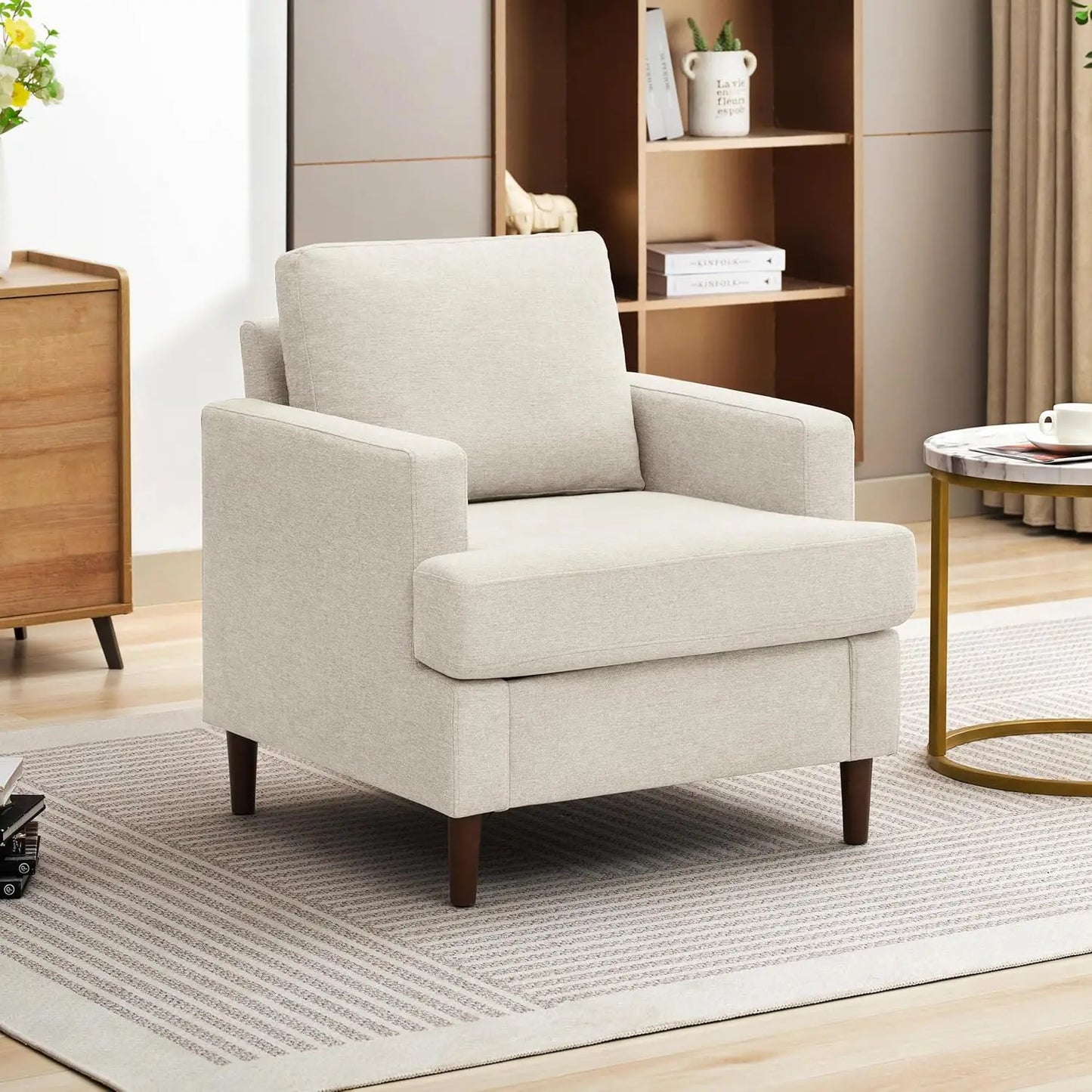 TRINITY Wenlor Mid-Century Modern Accent Armchair -30"W