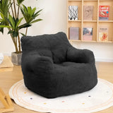 REIGN Modern Bean Bag Chair with Armrests - 37'' Wide, Filled & Ready to Use