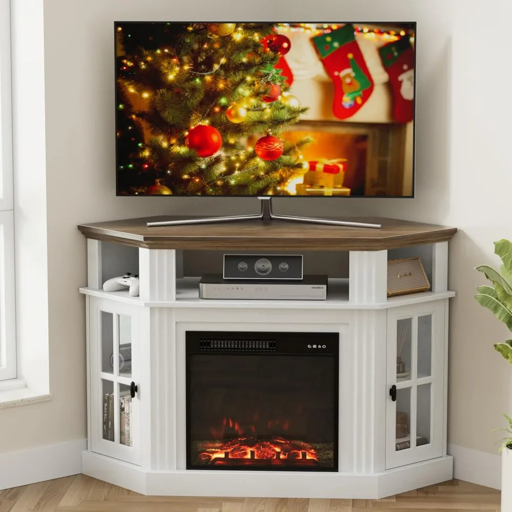 JAXON Modern Corner TV Console with Entertainment Center-47.2" W