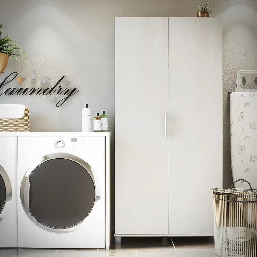 ALAYA Camberly Modern Utility Storage Wardrobe Cabinet - 35.68"W