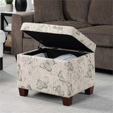 JASON Madison Storage Ottoman – Modern Fabric Storage Bench – 17.75" W