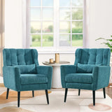 ALEX Lunara Modern Upholstered Lounge Accent Chair Set – 25.5" W