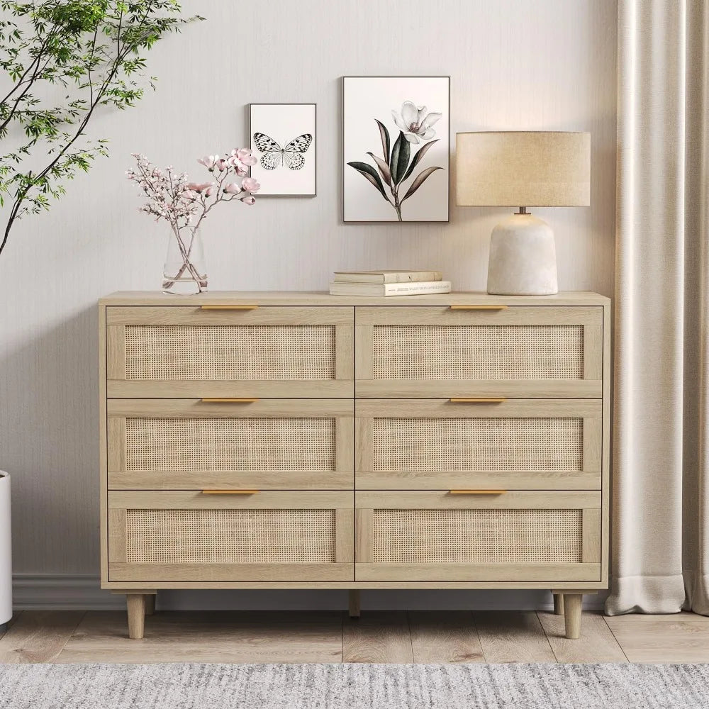 SELENA Modern Farmhouse Chest of Drawers – 43" Wide