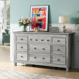 VIVIENNE Minimalist Modern 9-Drawer Wooden Dresser - 58" Wide