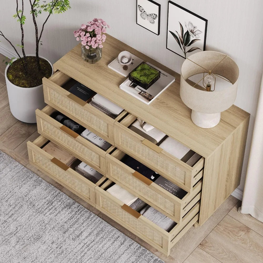 SELENA Modern Farmhouse Chest of Drawers – 43" Wide
