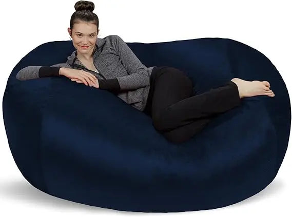 CARMEN LoungaNest XL Plush Bean Bag Lounger – Memory Foam Sofa Style | 72'' W