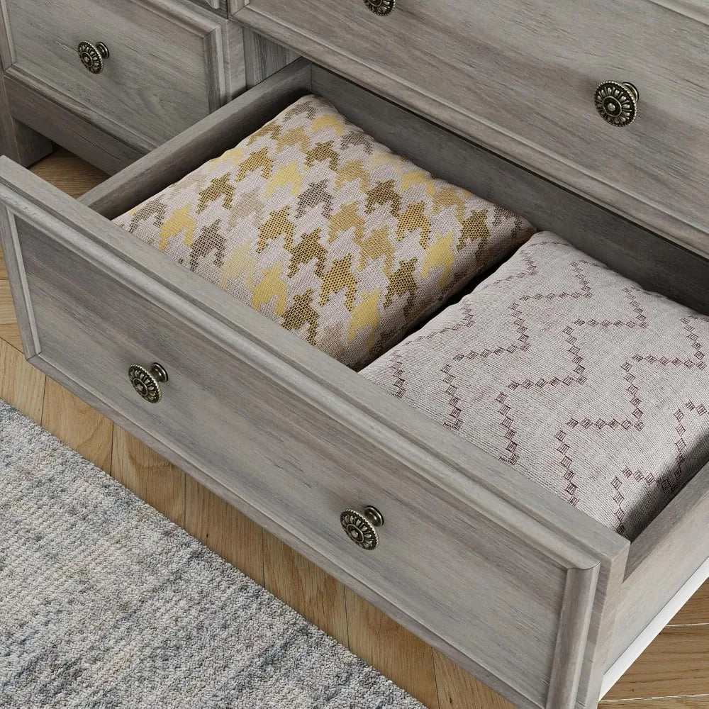 VIVIENNE Minimalist Modern 9-Drawer Wooden Dresser - 58" Wide