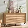 MILANI Mid-Century Modern 6-Drawer Fluted Wood Dresser – Wide Storage Chest | 54'' W