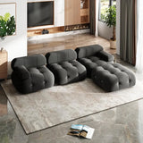 ALIVIA Modern Bubble Modular Velvet Sectional Sofa – L-Shaped Convertible 3-Seater Couch | 103.5"W