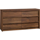 KIMBERLY Harvey Park Modern 6-Drawer Dresser - 60.7'' | Grand Walnut