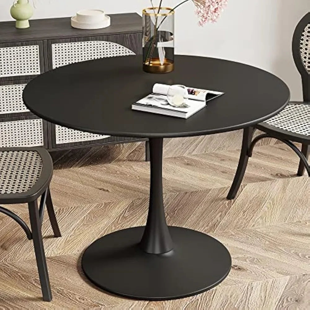 REECE Modern Mid-Century Tulip Round Dining Table - 31.5" D