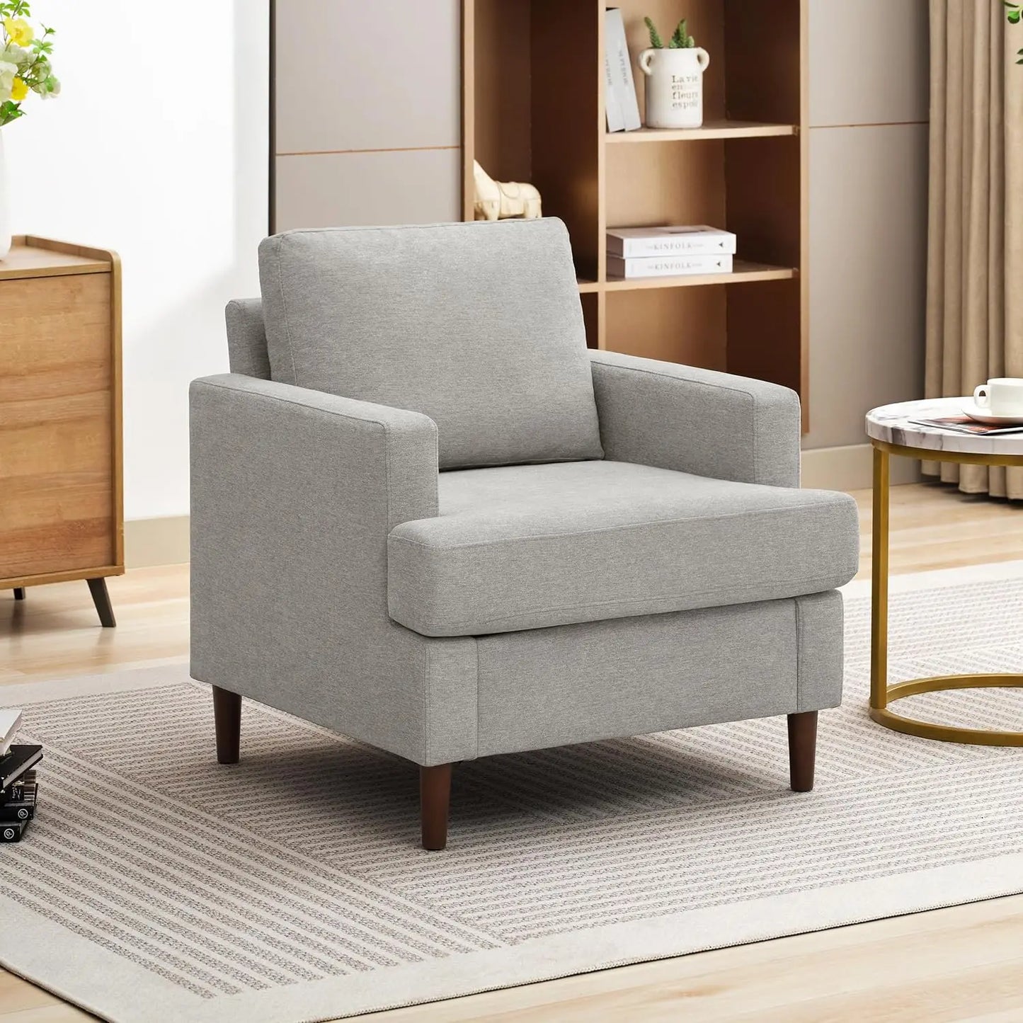 TRINITY Wenlor Mid-Century Modern Accent Armchair -30"W
