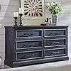 SHILOH Wide Wood Dresser with Large Drawers & Bar Handles – Modern Storage Chest