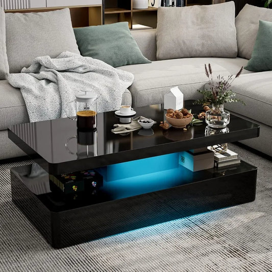 BLAKE Lumeo Modern LED Coffee Table – 43.3"W