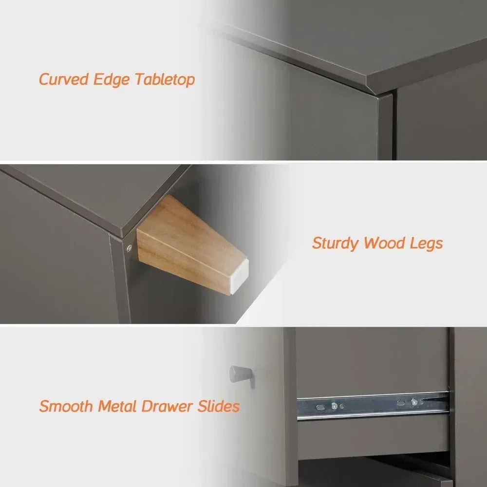 LILA Modern Minimalist 12-Drawer Dresser Chest - 47.2'' Wide Bedroom Storage Organizer
