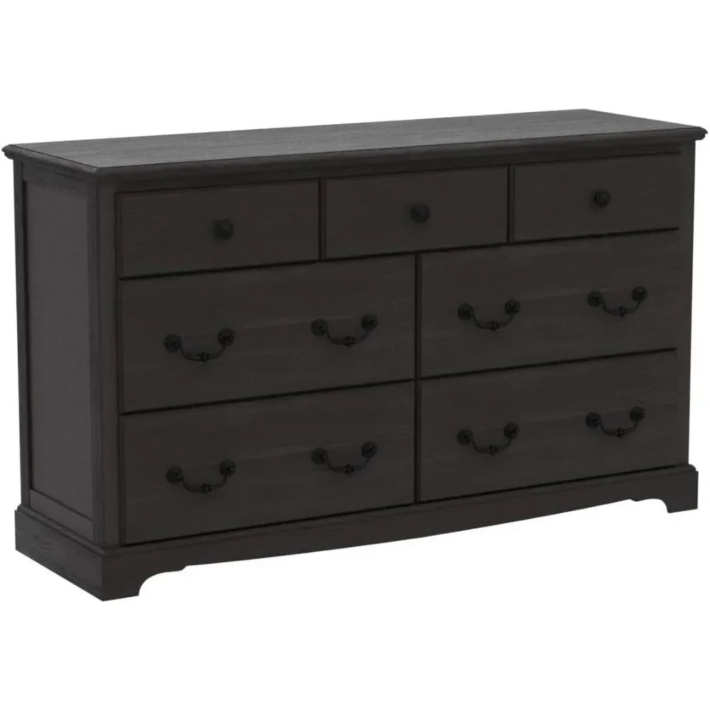 SAWYER Vintage Farmhouse Wooden Dresser - 54'' Wide Rustic Chest of Drawers