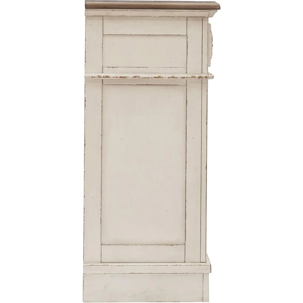 ANA Realyn French Country 7-Drawer Two-Tone Dresser - 64"