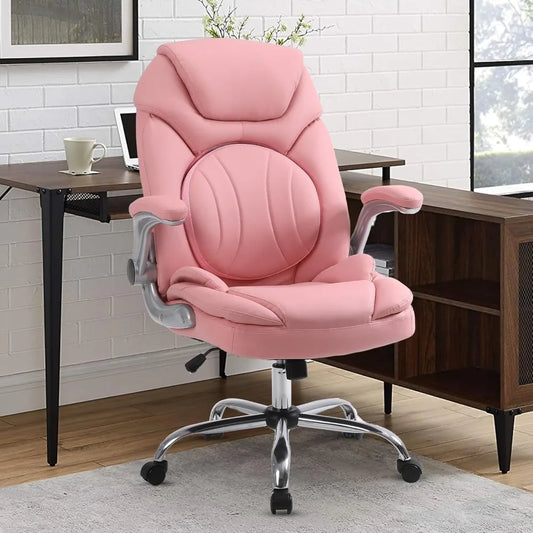 JAMAICA Ergonomic Executive Office Chair, Adjustable Lumbar Support - 24.8" W