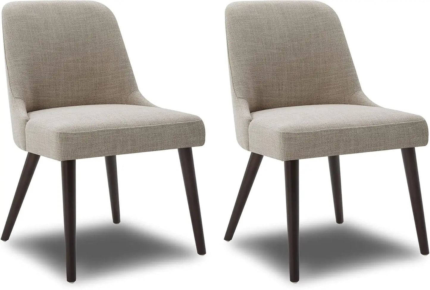 MILA Mid-Century Modern Dining Chairs Upholstered Fabric Accent Chair - 20.5" W