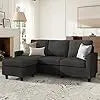 Convertible Sectional Sofa, L Shaped Couch with Linen Fabric, Reversible Couch for Small Space