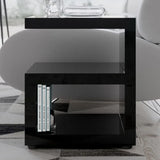 THEA Jayden High Gloss Modern Side Table - 20'' Wide