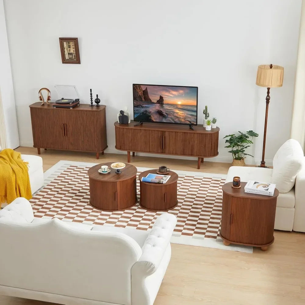 ELI Modern TV Console with Gaming Entertainment Center - 62.99" W