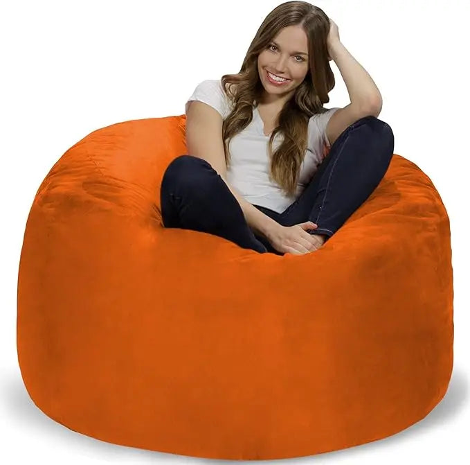 ELORA ChillZen 4FT Microfiber Bean Bag Chair – Memory Foam Lounge Seat | 48'' W
