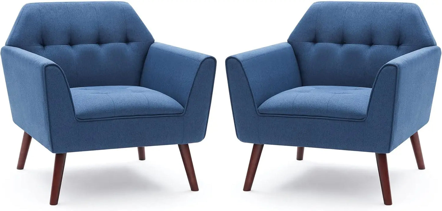 PAISLEY Jovie Mid-Century Tufted Accent Chair -30.3"W