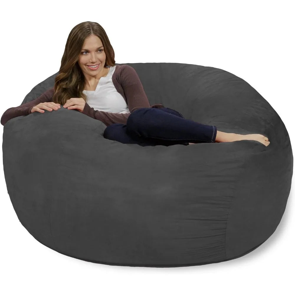 ELORA ChillZen 4FT Microfiber Bean Bag Chair – Memory Foam Lounge Seat | 48'' W