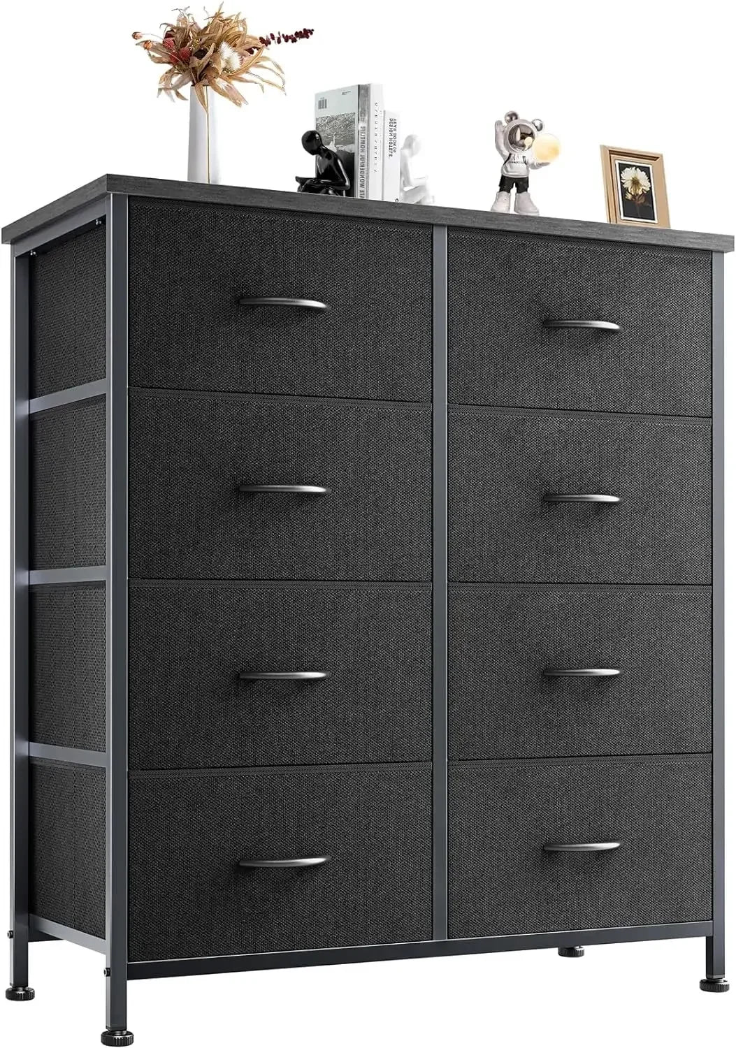 STEVIE Modern Fabric 9-Drawer Dresser - Storage Tower Organizer for Bedroom & Closet - 39" Wide