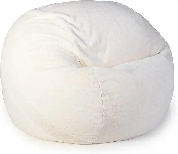 SAIGE LuxeFur 4FT Faux Fur Bean Bag Cover – Plush Lounge Chair Style | 47'' W