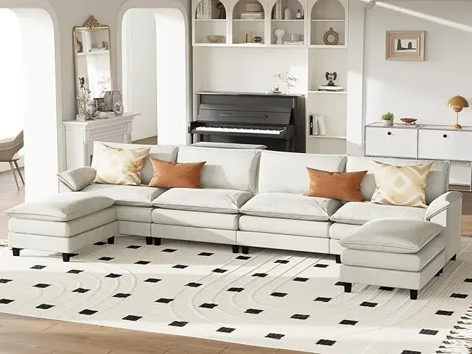 PIPER Minimalist Modern Modular U-Shaped Sectional Sofa – 79.53'' W