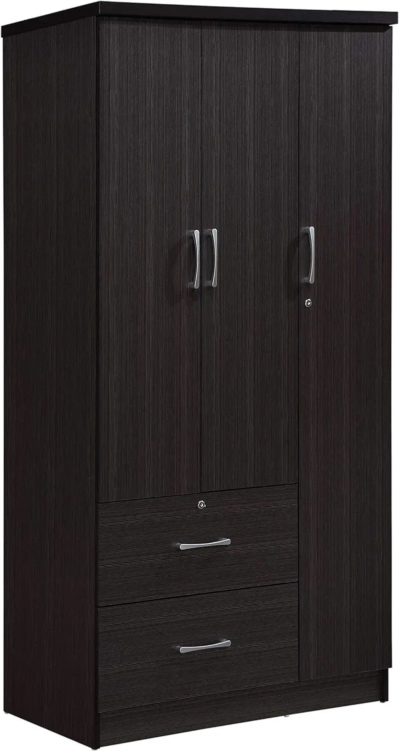 RENATA MetroForm 3-Door Modern Wardrobe Cabinet
