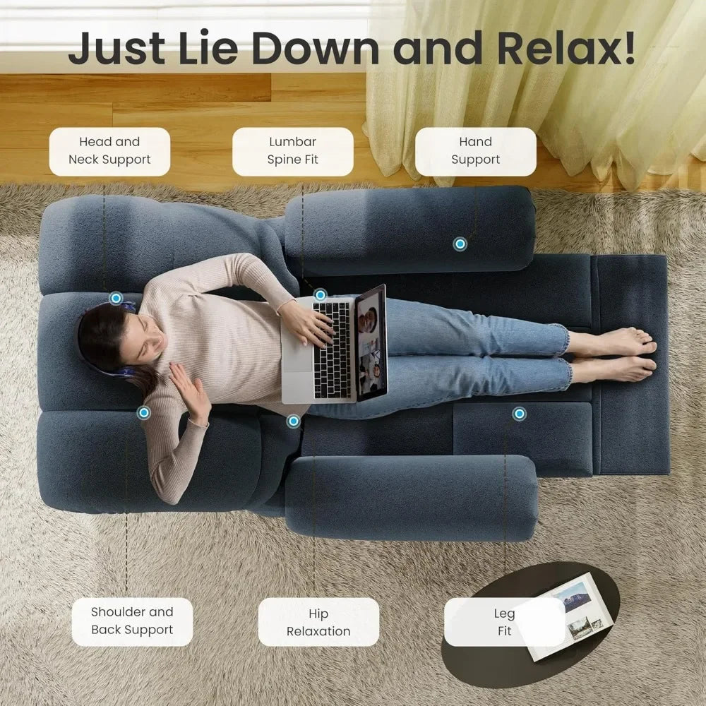 LYDIA Power Recliner Chair - Adjustable Electric Sofa with USB Port - 20.47" W