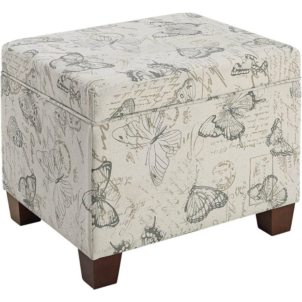 JASON Madison Storage Ottoman – Modern Fabric Storage Bench – 17.75" W