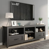 THOMAS Farmhouse TV Stand Modern Entertainment Center with – 70" W