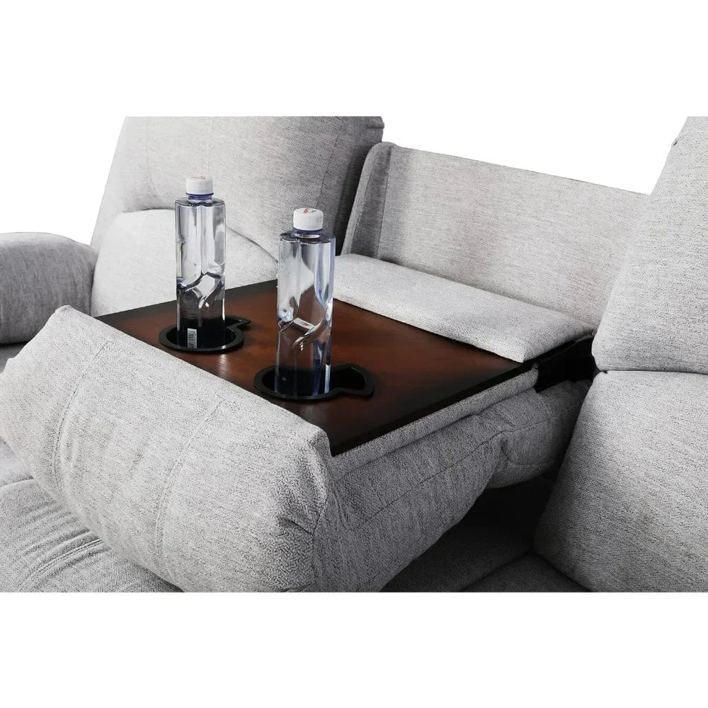 MORGAN Sofa Set 3PCS Fabric Recliner Set- 82" W