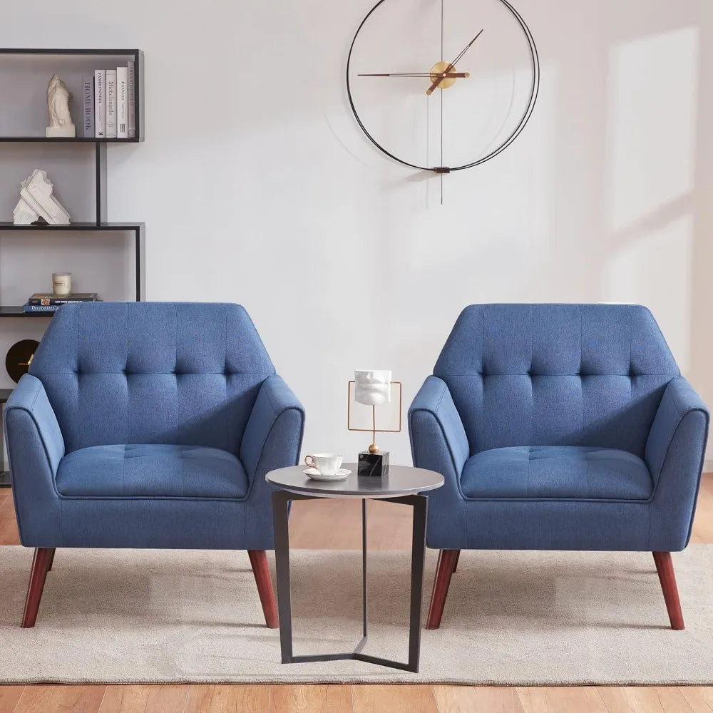 PAISLEY Jovie Mid-Century Tufted Accent Chair -30.3"W