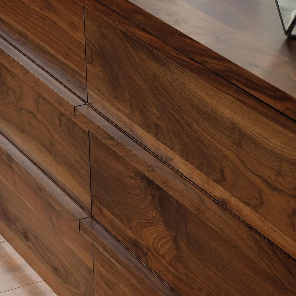 KIMBERLY Harvey Park Modern 6-Drawer Dresser - 60.7'' | Grand Walnut