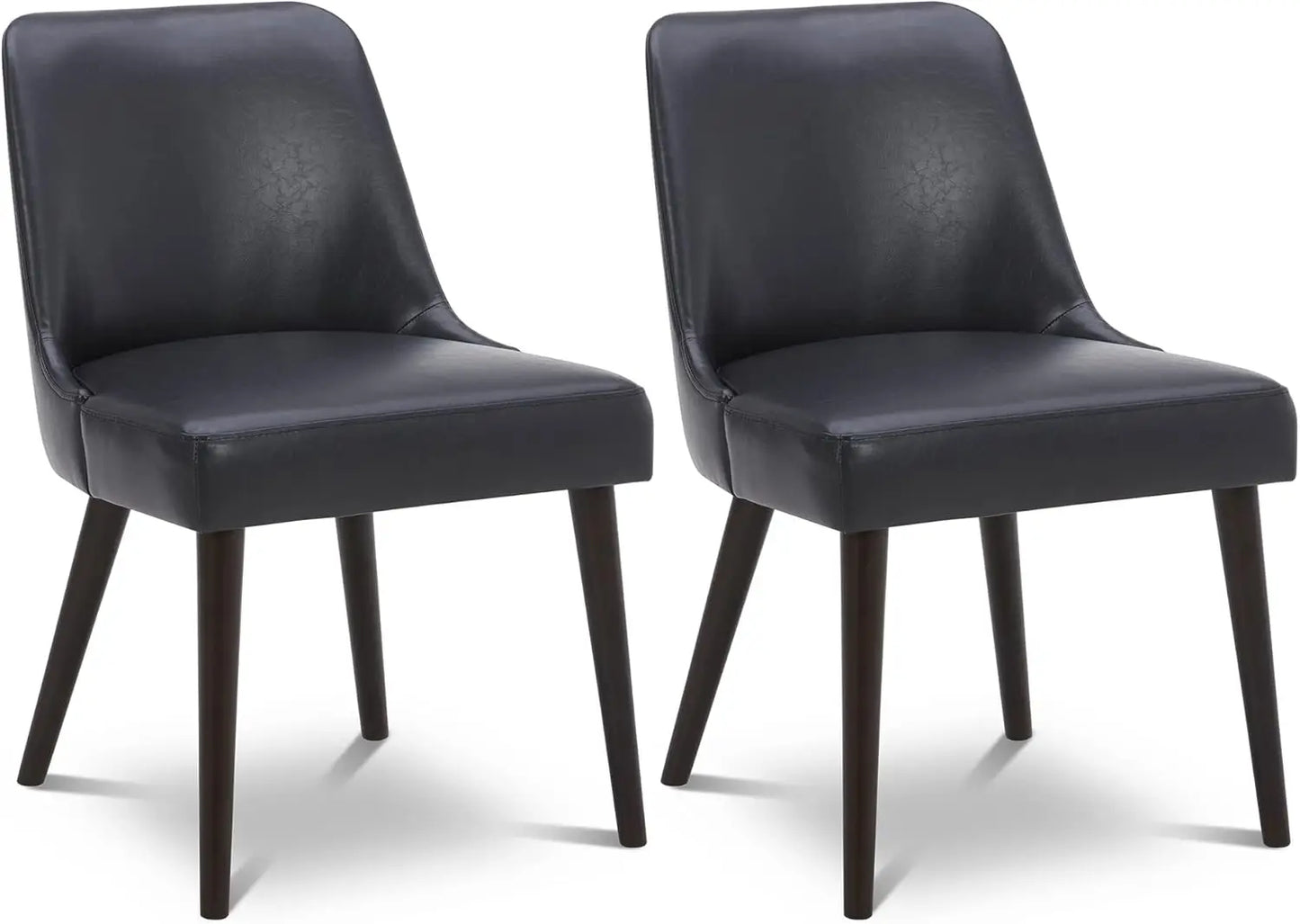 MILA Mid-Century Modern Dining Chairs Upholstered Fabric Accent Chair - 20.5" W