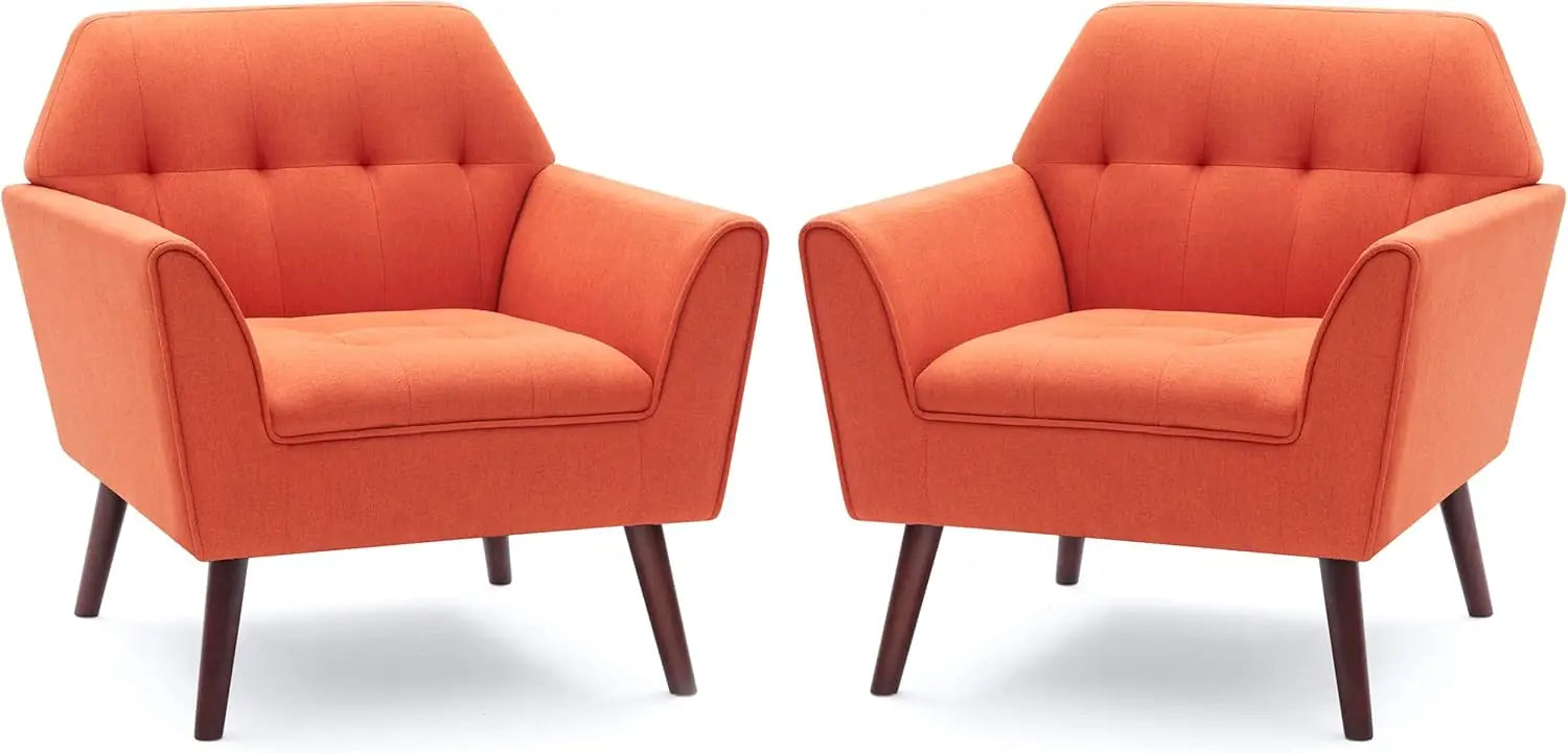 PAISLEY Jovie Mid-Century Tufted Accent Chair -30.3"W