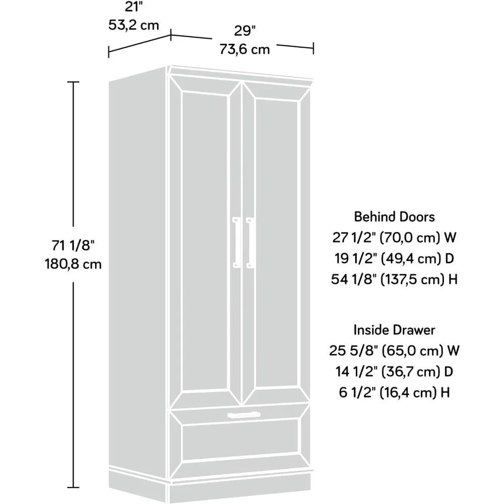 KATE Transitional Modern Wardrobe Cabinet | Bedroom Storage Armoire