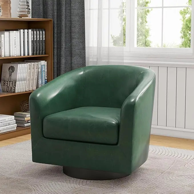 VINCENT Swivel Barrel Accent Chairs Set of 2 – Modern Armchair - 28.79" W