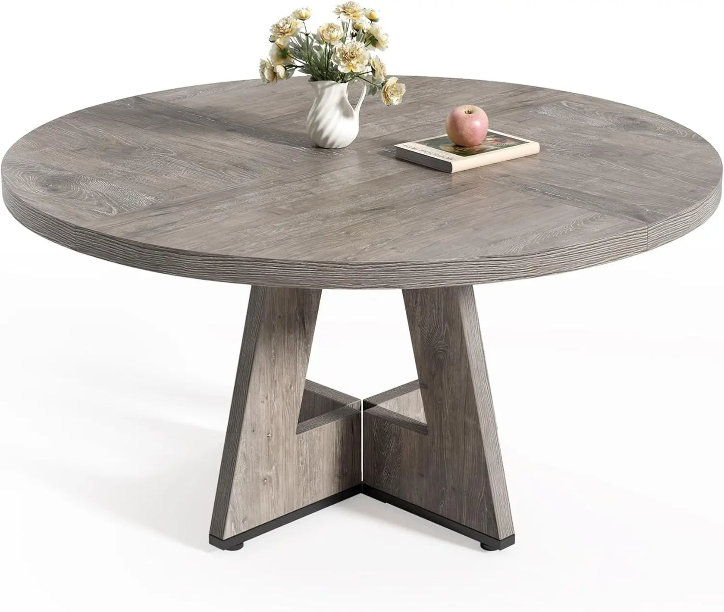 ISABELLA Modern Farmhouse Round Dining Table – 47.24"W
