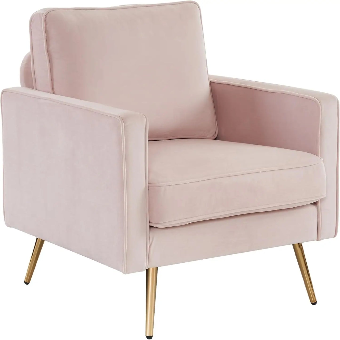 MAX Modern Velvet Accent Chair - Upholstered Armchair - 32.68" W