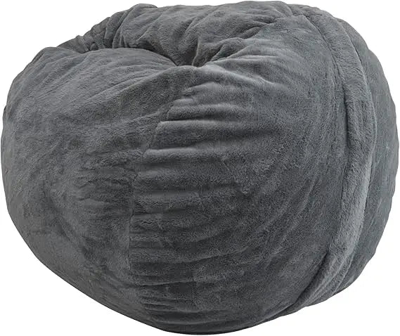 SAIGE LuxeFur 4FT Faux Fur Bean Bag Cover – Plush Lounge Chair Style | 47'' W
