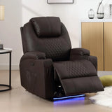 NOLAN Power Recliner Chair - Home Theater Seating - LED Lighting - 33.5" W
